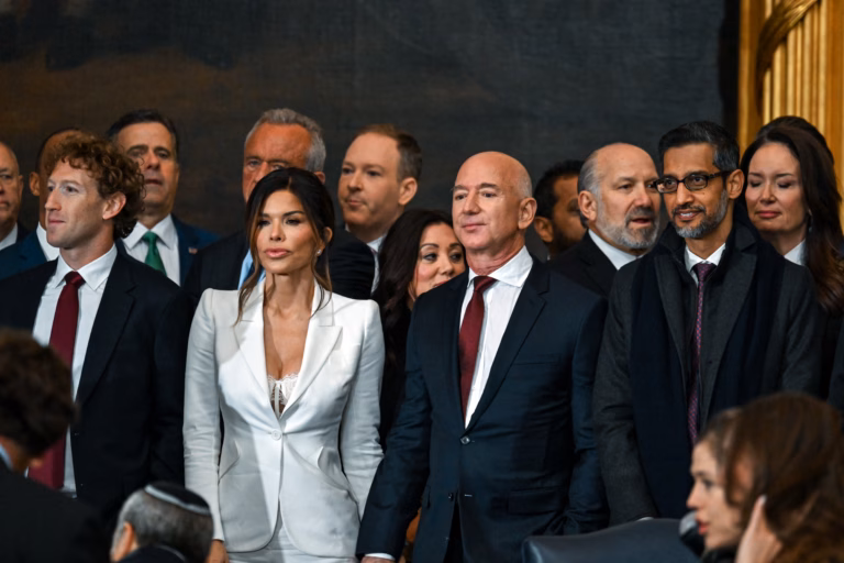 Trump’s billionaire frenemies get prime spots in Rotunda — as Govs