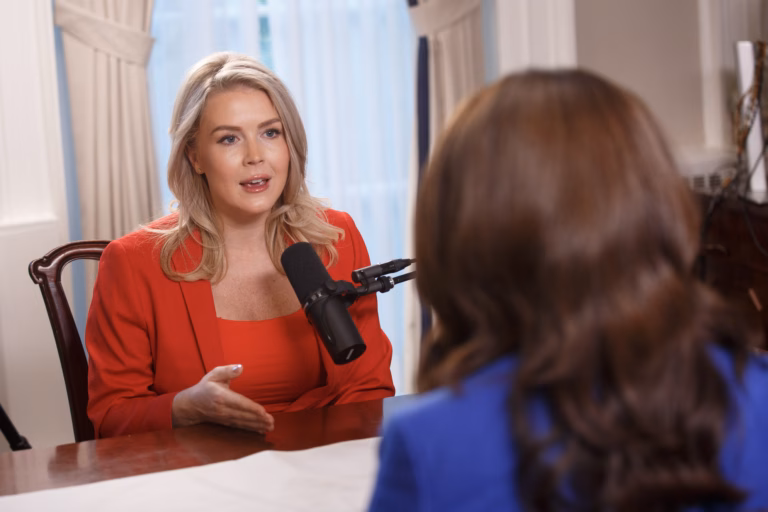 Karoline Leavitt tells GOP to ‘get off their butts’ and abolish the filibuster in  ‘Pod Force One’ interview