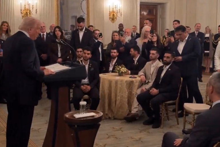 Trump welcomes freed Israeli hostages to White House: ‘You’re heroes’