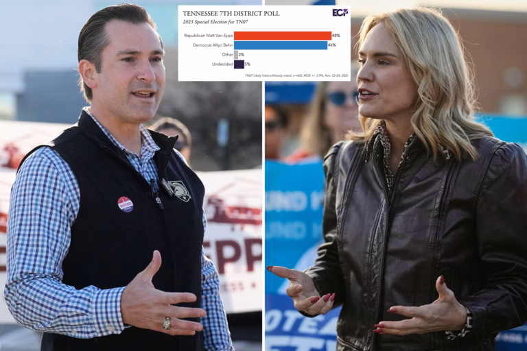 Tennessee Democrat who said she hates Nashville, country music neck-and-neck with Republican in special House race: poll