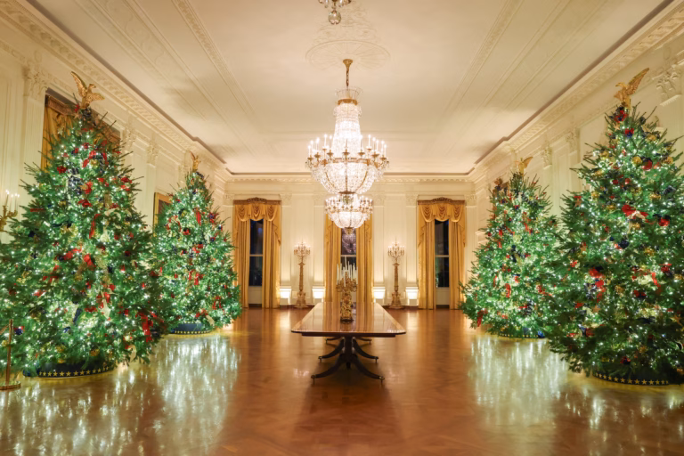 First lady Melania Trump unveils White House Christmas decorations: ‘Warmth and comfort ‘
